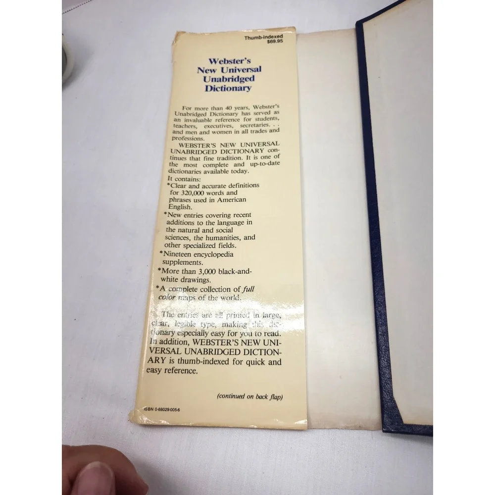 1979 Websters New Universal Unabridged Dictionary 3 printing